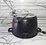 Каструля казан із мармуровим покриттям 6.2 л 24 см Edenberg EB-1171 Глибокий казан індукційне дно, фото 9