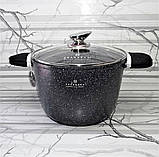 Каструля казан із мармуровим покриттям 6.2 л 24 см Edenberg EB-1171 Глибокий казан індукційне дно, фото 2