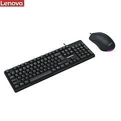 DR Комплект клавіатура та миша Lenovo KM101 (ENG/РОС) чорний
