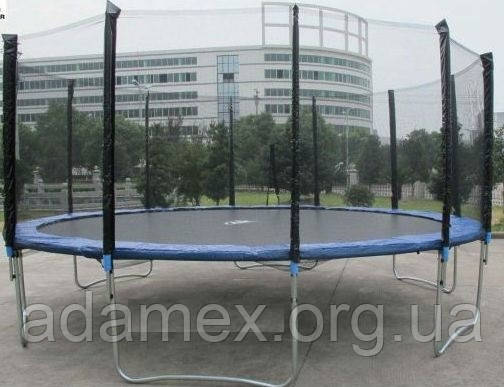 Батут FUNFIT 435 см з сіткою і драбинкою Польща-США