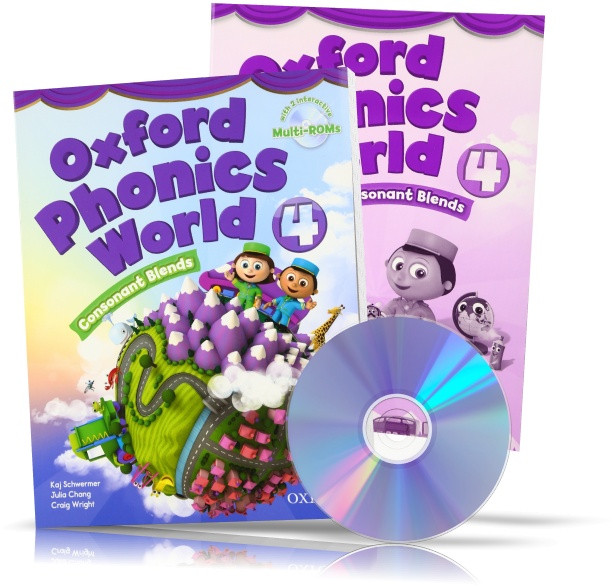 Oxford Phonics World 4, student's book + Workbook + DVD / Підручник + Зошит (комплект з диском) англійської