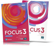 Focus 2nd edition 3, student's book + Workbook / Підручник + Зошит англійської мови