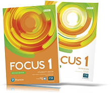 Focus 2nd edition 1, student's book + Workbook / Підручник + Зошит англійської мови