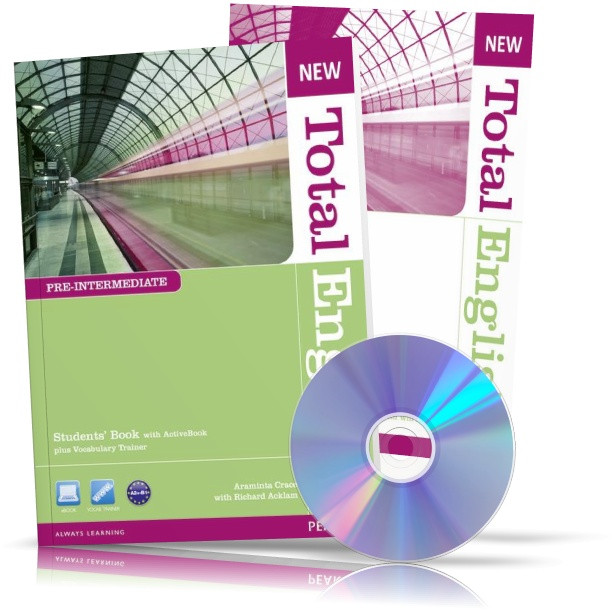 New Total English Pre~Intermediate, student's book + Workbook + CD / Підручник + Зошит англійської мови