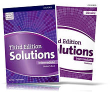 Solutions Intermediate, student's book + Workbook / Підручник + Зошит англійської мови