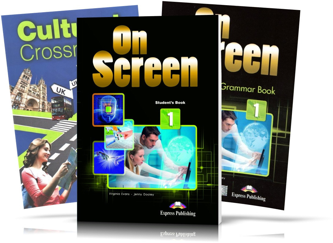 On Screen 1, student's book + Workbook + CULTURAL CROSSROADS UKRAINE