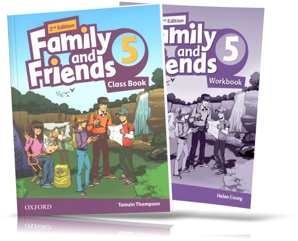 Family and Friends 2th edition 5, Class book + Workbook | підручник + зошит (комплект) англійської мови