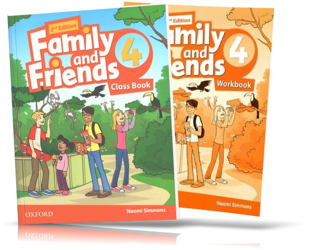 Family and Friends 2th edition 4, Class book + Workbook | підручник + зошит (комплект) англійської мови