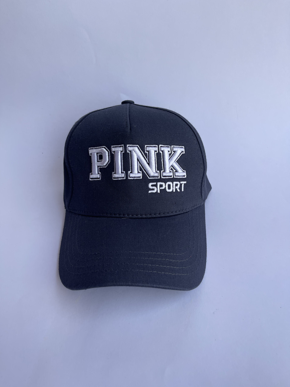 Стильна бейсболка. Стильна кепка PINK sport. Сіра кепка. Тракер