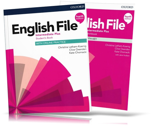 English File Fourth Edition Intermediate Plus, student's book + Workbook / Підручник + Зошит англійської мови
