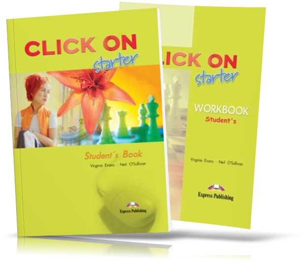 Click On Starter, student's book + Workbook / Підручник + Зошит англійської мови