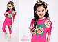 Дитячий спортивний костюм на дівчинку "Троянди" 130, фото 2