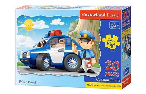 Пазли 20 MAXI елементів "Поліцейський патруль", C~02252 | Castorland