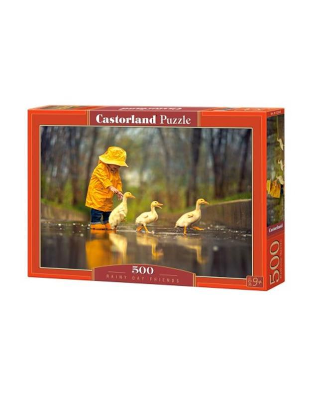 Пазли 500 елементів "Друзі в дощовий день", В~52264 | Castorland
