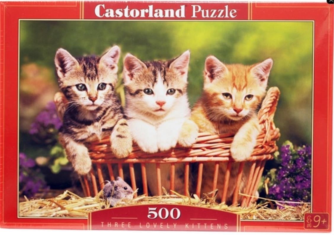 Пазли 500 елементів "Три кошеняти", B~51168 | Castorland