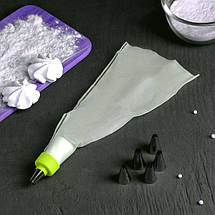 Кондитерський мішок №18763 з перехідником та насадками 6 шт, фото 4