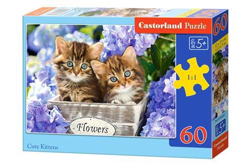 Пазли 60 елементів "Милі кошенята", B~066087 | Castorland