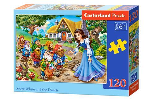 Пазли 120 елементів "Білосніжка та гноми", B~13401 | Castorland