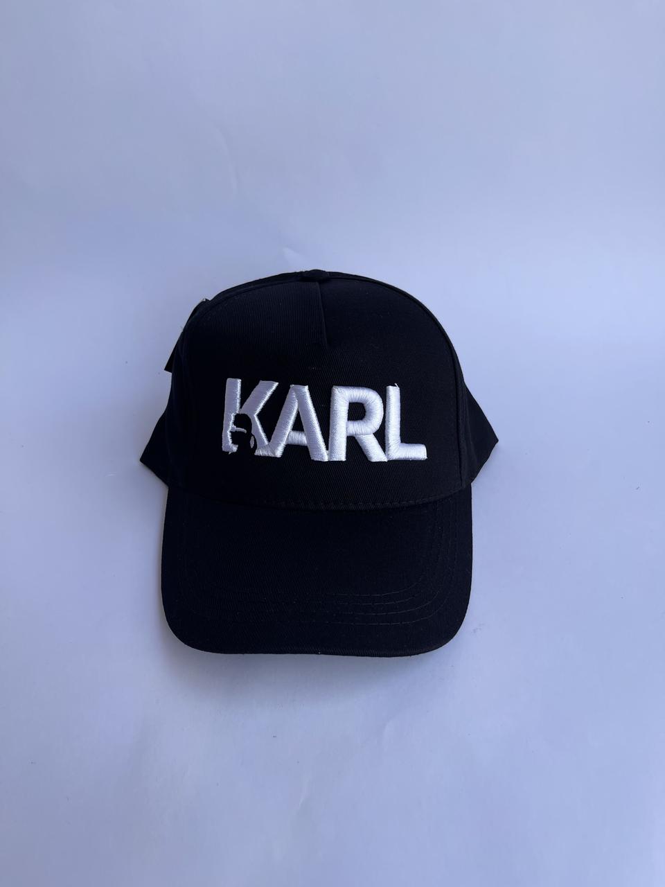 Стильна бейсболка. Стильна кепка Karl Lagerfeld. Чорна кепка. Тракер