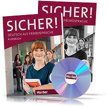 Sicher B2, Kursbuch + Arbeitsbuch + CD / Підручник + Зошит (комплект з диском) німецької мови