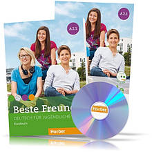 Beste Freunde A2.1, Kursbuch + Arbeitsbuch + CD / Підручник + Зошит (комплект з диском) німецької мови