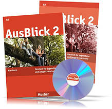 AusBlick 2, Kursbuch + Arbeitsbuch + CD / Підручник + Зошит (комплект з диском) німецької мови