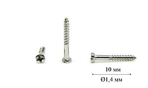 Інструменти і витратні матеріали Гвинти, гайки, шайби Гвинт, саморіз Ø1,4 мм довжина 10,0 мм