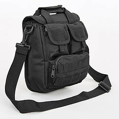 Сумка тактична багатоцільова через плече SILVER KNIGHT 9393 чорна