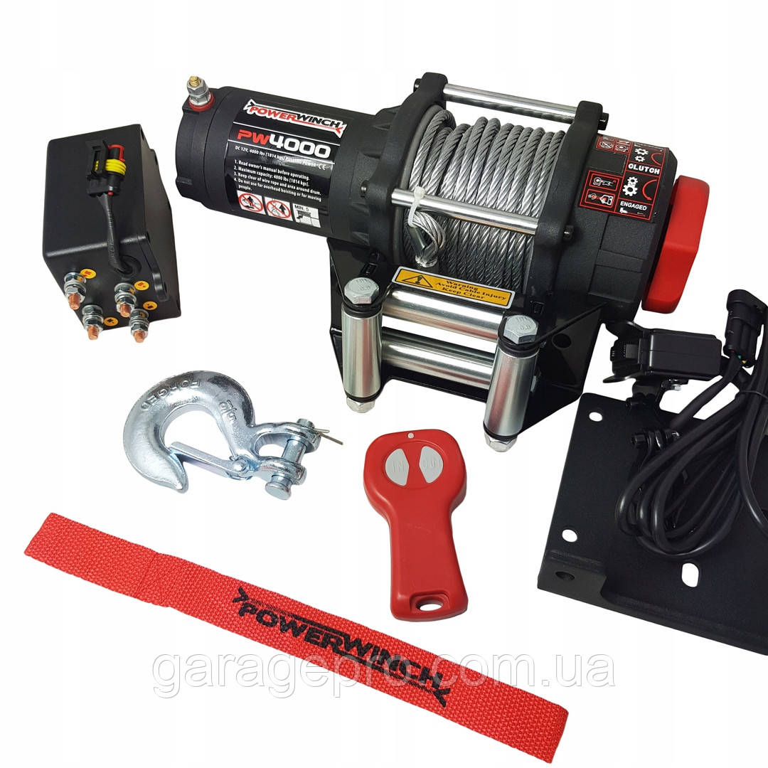 Лебідка для квадроцикла з бездротовим пультом Power Winch 3000