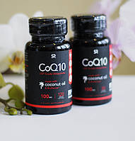 Коэнзим Q10 с кокосовым маслом от Sports Research с экстрактом BioPerine и кокосовым маслом, 100 мг, 30 капсул