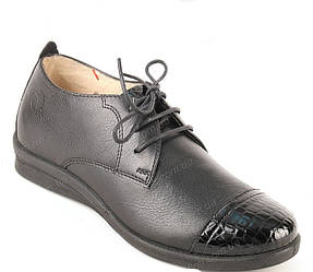Туфлі жіночі на шнурівці Тігіна чорні 36, 37 р у наявності