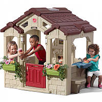 Большой садовый домик для детей со скамейками Step2 8674