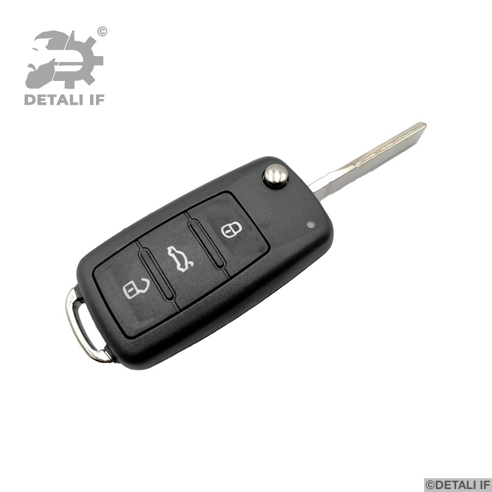 Викидний ключ корпус Transporter T5 Volkswagen 3 кнопки лампочка зверху 5K0837202AD 5FA01018002