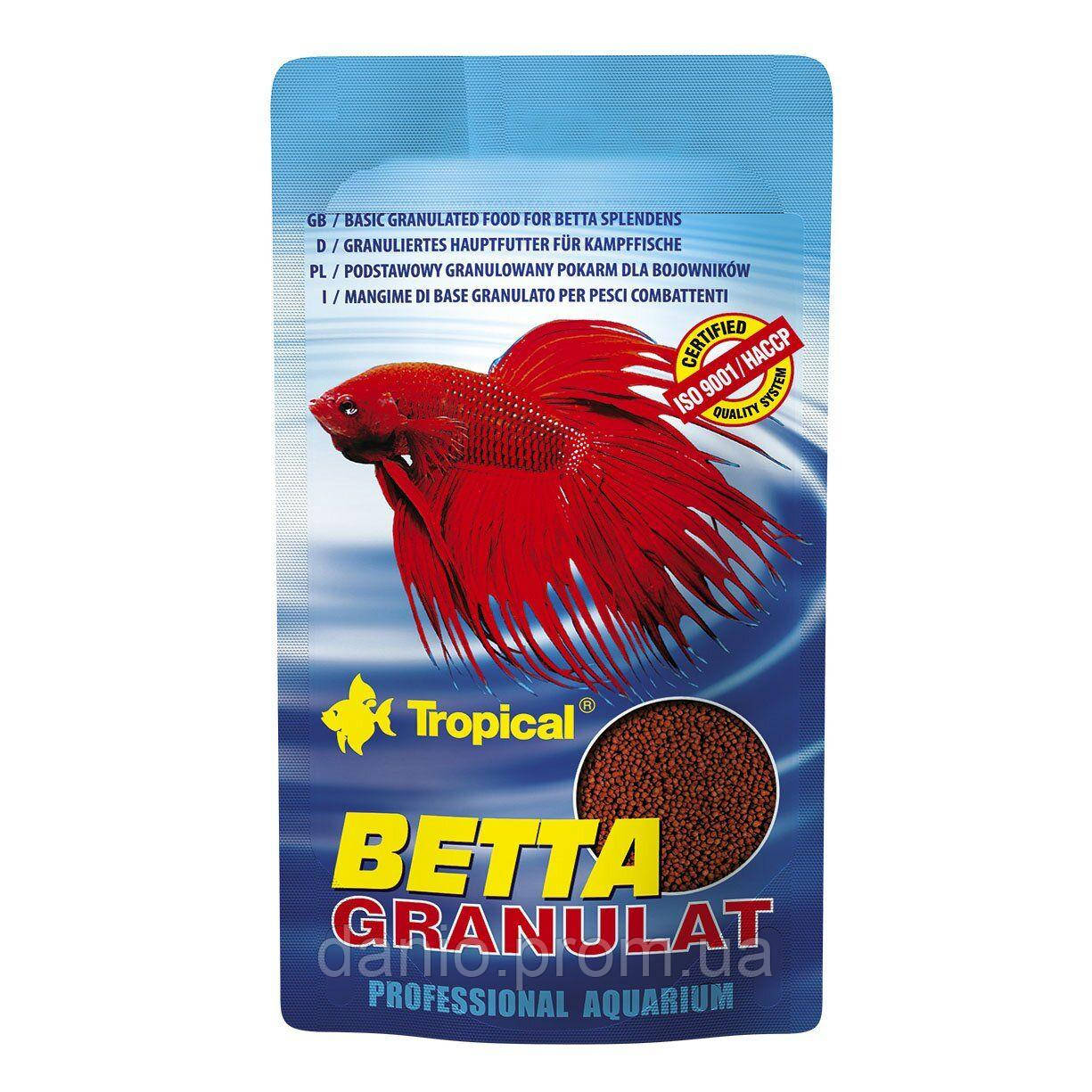 Tropical Корм Tropical Betta granulat 10 g для петушків та інших лабіринтових риб