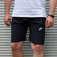 Чоловічі пляжні шорти плащівка Nike батал тчерные швидковисихаючі | Виробництво Туреччина