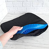 Ортопедична гелева подушка EGG SITTER для сидіння на стілець для розвантаження хребта з чохлом, фото 8