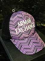 Стильная мужская фиолетовая кепка Armani Exchange | Молодежная летняя бейсболка | Модный мужской головной убор