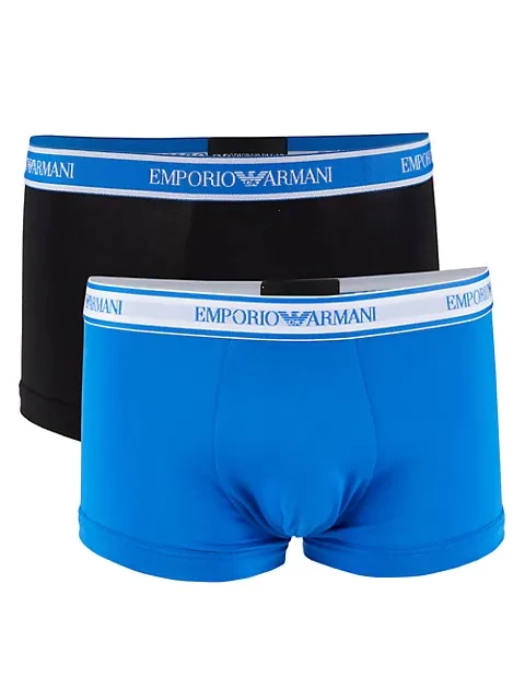 Чоловічі труси Emporio Armani 2-Pack Stretch-Cotton Boxer Briefs ОРИГІНАЛ (Розмір M)