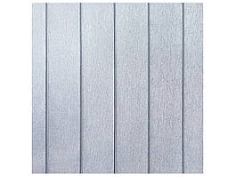 Самоклеюча 3D панель 700x700x5мм (РS-1) Сірий імітація вагонка