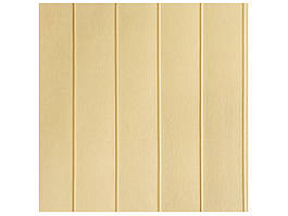 Самоклеюча 3D панель 700x700x5мм Бежевий імітація вагонка (MW-8)