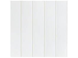 Самоклеюча 3D панель 700x700x5мм Білий імітація вагонка (MW-1)