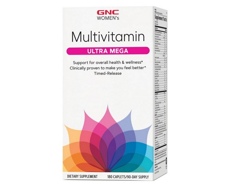 GNC women's Ultra Mega Multivitamin 180 caplets