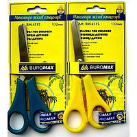 Ножиці дитячі Buromax, з лінійкою, 132 мм