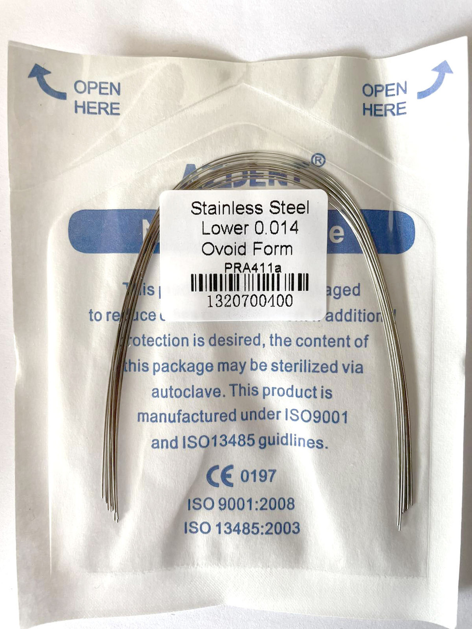Дуги Azdent Stainless Steel (SS), 014, низ, 10шт/уп. Ovoid Form