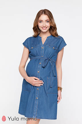 Джинсове сукню для вагітних і годуючих, розміри від 44 до 48, фото 2