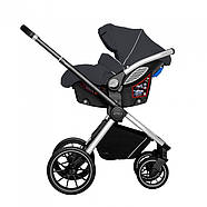 Універсальна коляска 3 в 1 Carello Optima CRL-6504 Platinum Grey Текстиль льон Сумка для мами, фото 10