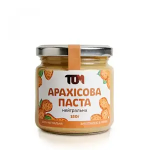 Арахісова Паста ТОМ нейтральне 180 g pure