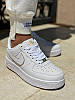 Кросівки Nike Air Force 1 Low Icon Clash Essential White Metallic Gold, фото 6