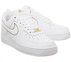 Кросівки Nike Air Force 1 Low Icon Clash Essential White Metallic Gold, фото 5