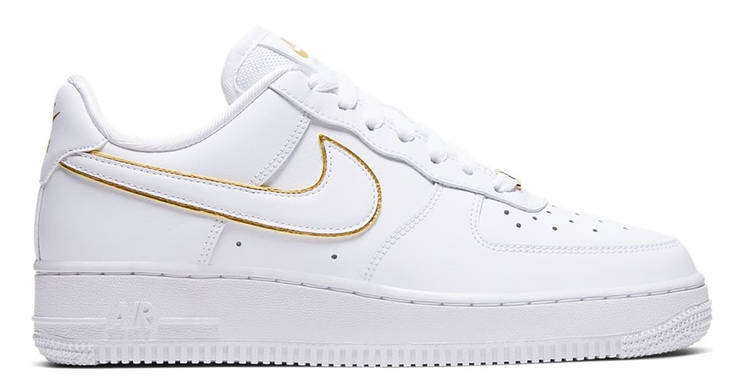 Кросівки Nike Air Force 1 Low Icon Clash Essential White Metallic Gold, фото 1